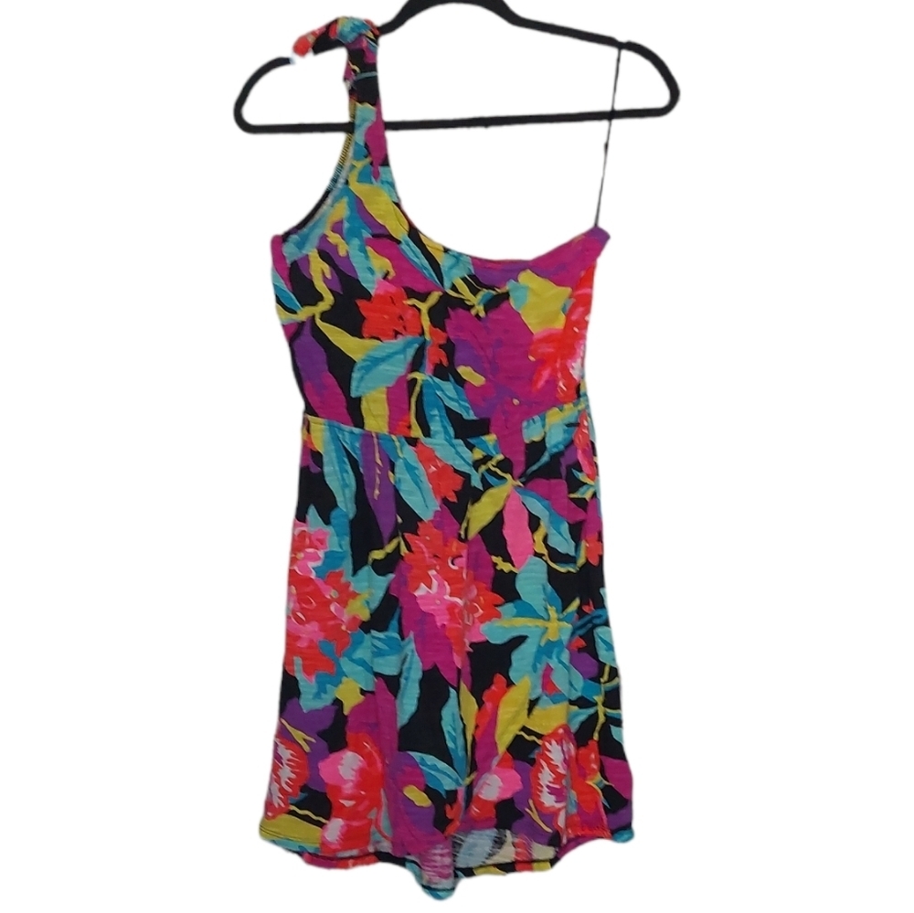 Roxy One Shoulder Tropical Dress Size S - Picture 3 of 9